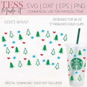 Christmas Starbucks Cup SVG