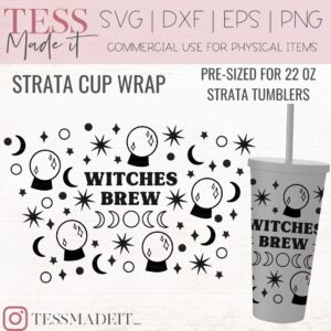 Witch Strata Cup SVG