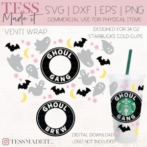 Cute ghost SVG Starbucks cup SVG