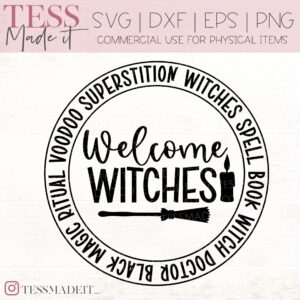 Welcome witches svg