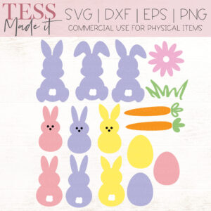 Easter Bunny SVG Bundle - Peeps SVGS
