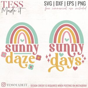 Sunny days SVG for positive vibes svgs for cricut crafting
