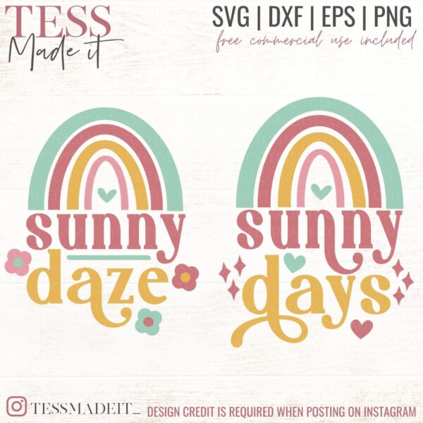 Sunny days SVG for positive vibes svgs for cricut crafting