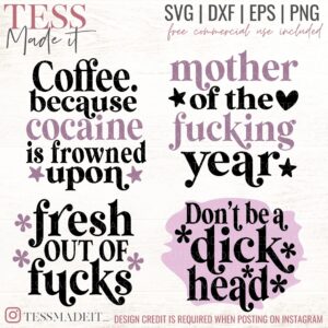 Funny Coffee Cup SVGS - Sarcastic SVG - Cocaine SVG