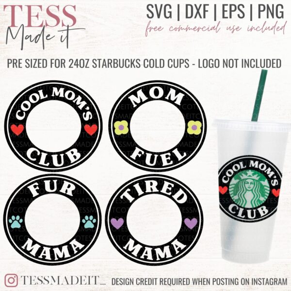 Starbucks Cold Cup Rings Starbucks SVGS for mama