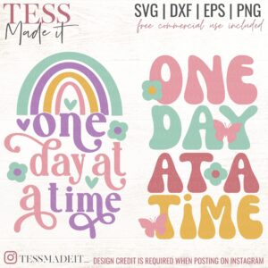 one day at a time svg mental health svg for cricut crafter
