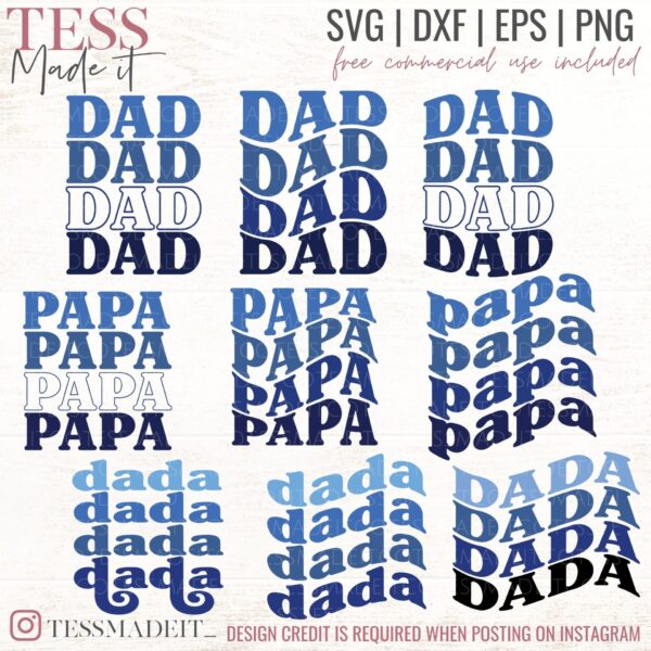 Retro Dad SVG Bundle- Father's Day SVG - Papa SVG