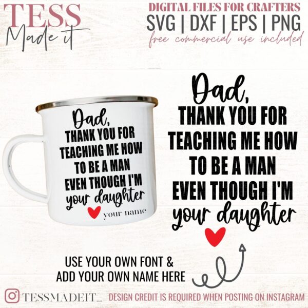 Father Daughter SVG - Daddy's Girl Svg - Funny Dad SVG