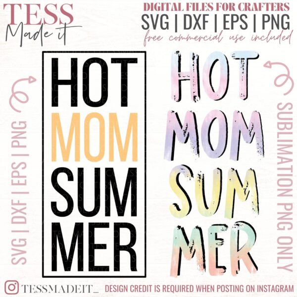 Hot Mom Summer SVG