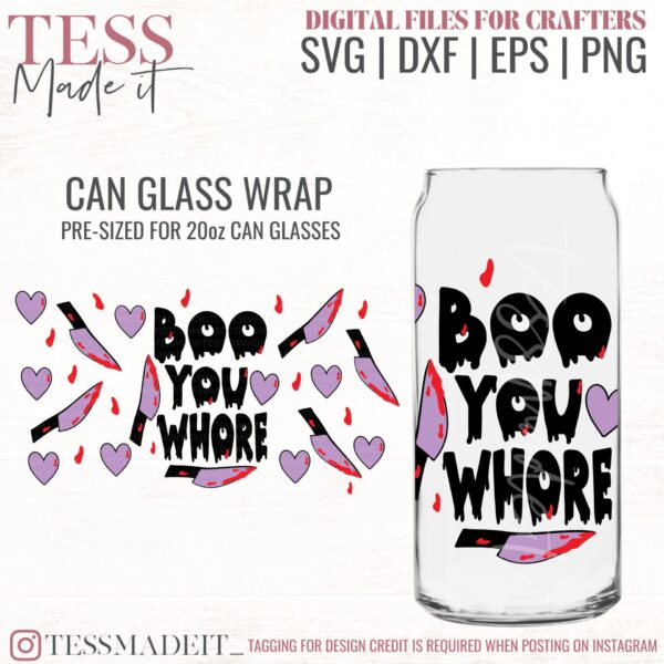funny Can Glass SVG -