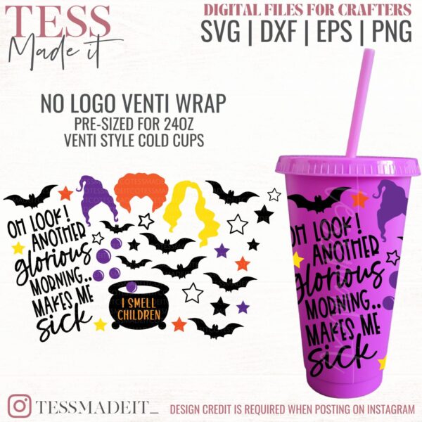 Hocus Pocus Cold Cup Halloween starbucks svg for cold cups