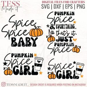 Pumpkin Spice Girl SVG - Spice Spice Baby SVG