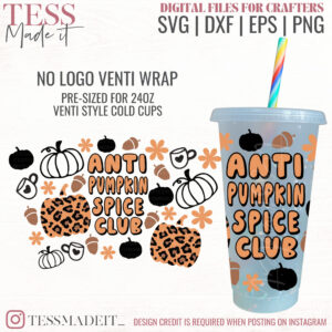 Fall Cold Cup SVG funny fall cup svg leopard pumpkin svg