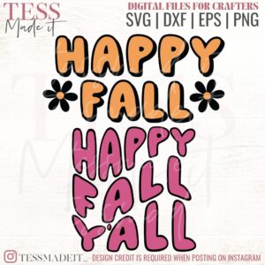 Happy Fall Y'all SVG