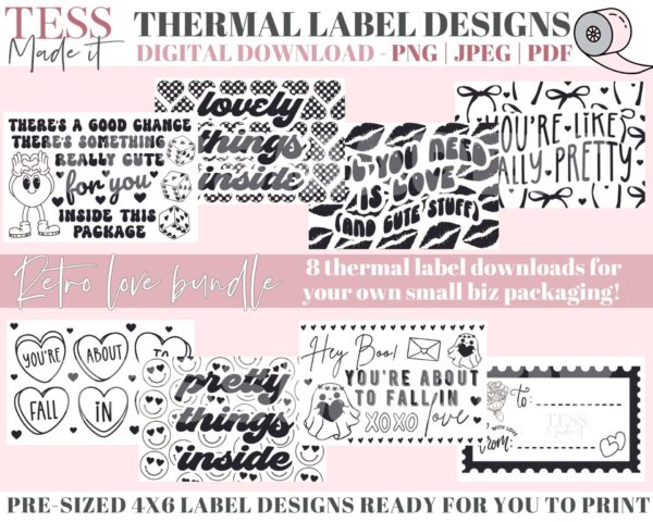 Spring Thermal Labels Thermal Label Business Stickers PNGS