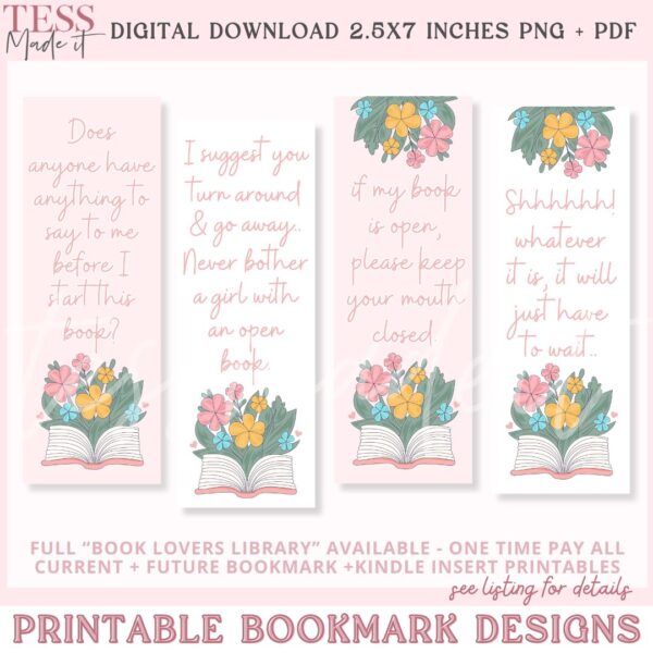 Floral Bookmark PNG