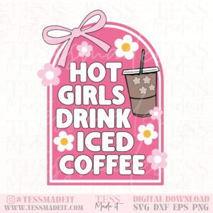 Hot Girls Drink Iced Coffee